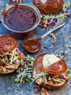 Honey Pecan BBQ Sauce - Honey Pecan BBQ Chicken Sliders