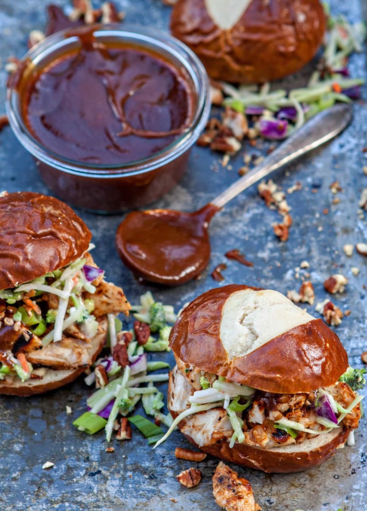 Honey Pecan BBQ Sauce - Honey Pecan BBQ Chicken Sliders