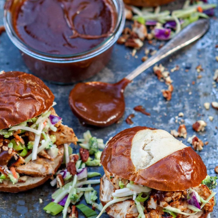 Honey Pecan BBQ Sauce - Honey Pecan BBQ Chicken Sliders