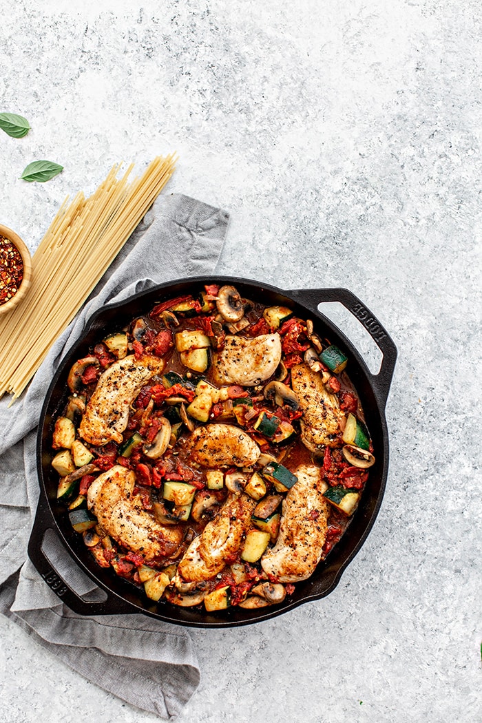 Italian Chicken, Mushroom, and Zucchini Skillet photo recipe | Good