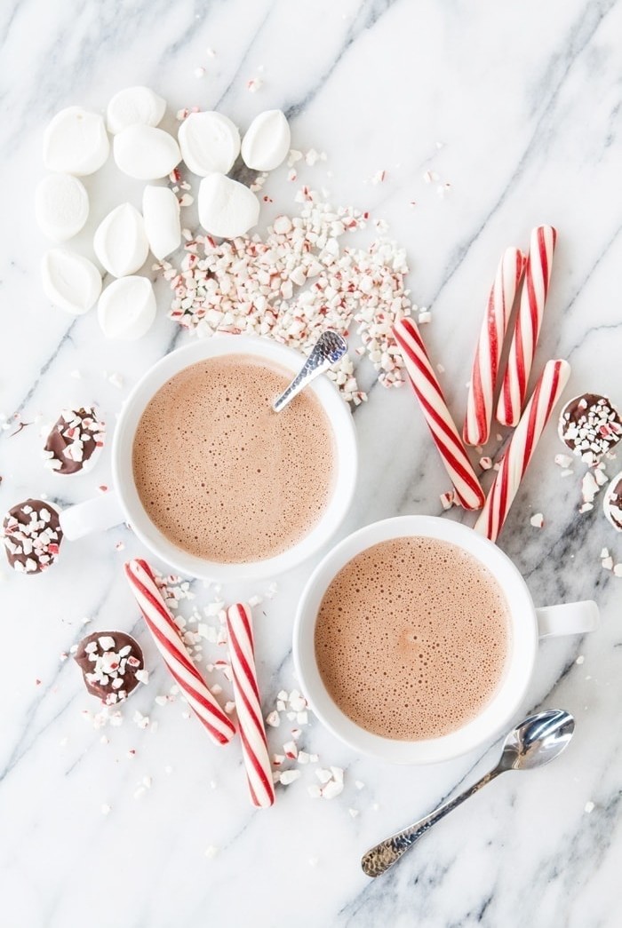 Spiked Peppermint Mocha Hot Chocolate