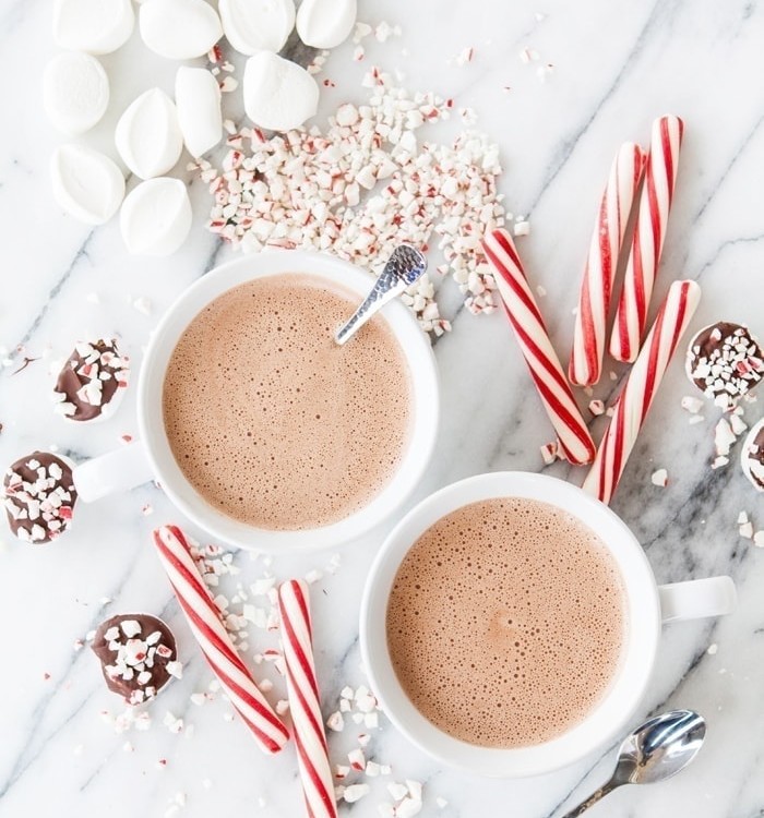 Spiked Peppermint Mocha Hot Chocolate