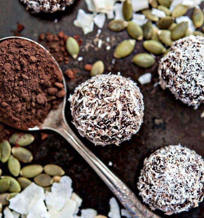 Chocolate Coconut Macadamia Energy Balls