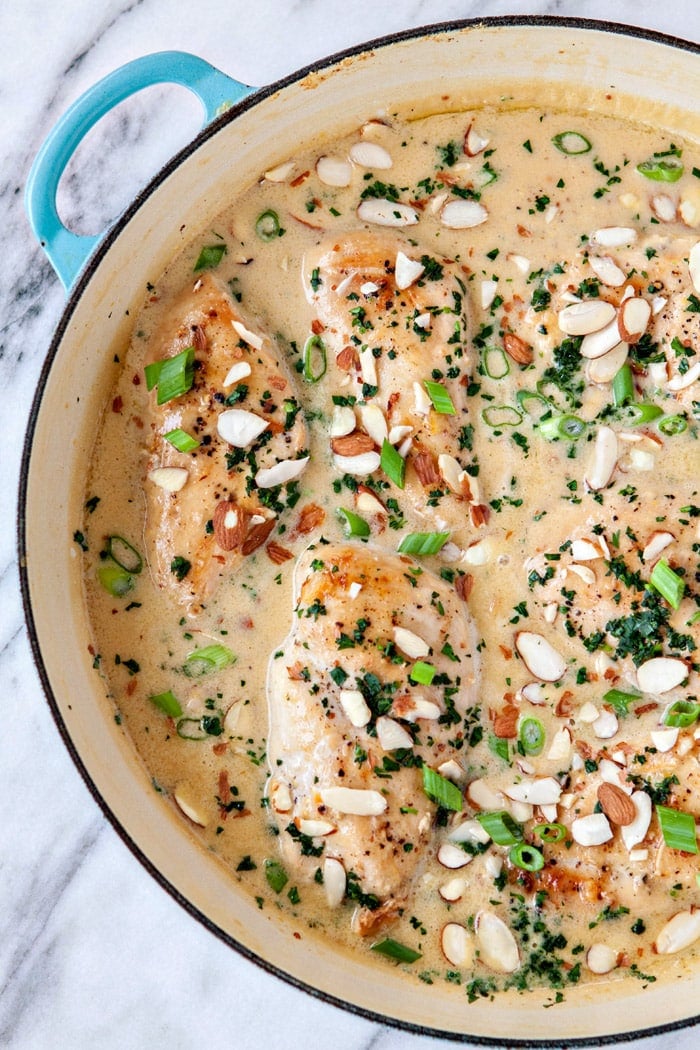 Creamy Orange Almond Chicken and Rice | Good Life Eats