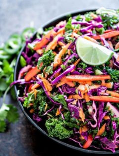 Cilantro Lime Kale Slaw image