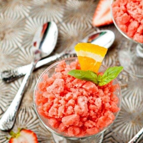 Strawberry Orange Granita Photo