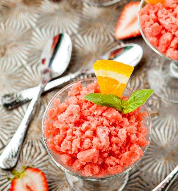 Strawberry Orange Granita Photo