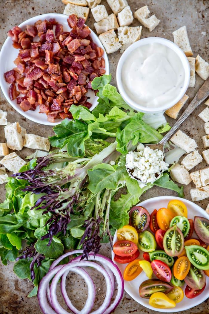 Bleu Cheese BLT Salad photos Good Life Eats
