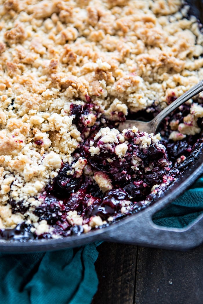 Dark Cherry Pomegranate Crumble Recipe image