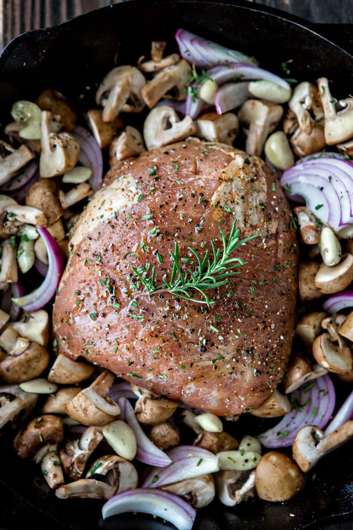 roast pork marsala with creamy mushroom marsala sauce 