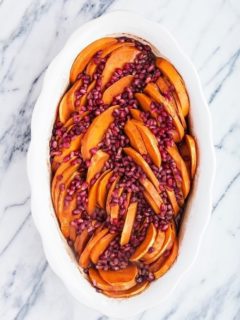 Baked Sweet Potatoes with Pomegranate - Thanksgiving Sweet Potato Recipe