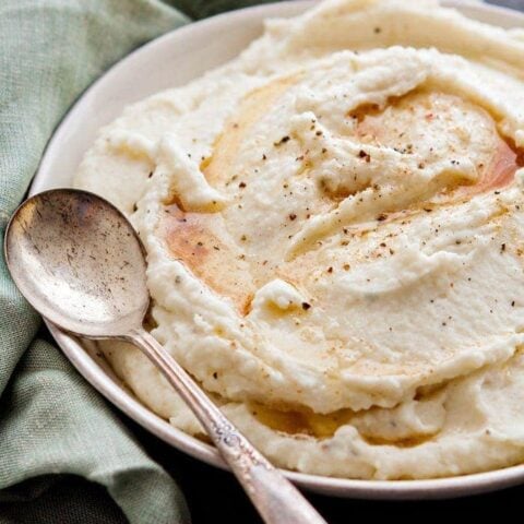 Browned Butter Parmesan Mashed Potatoes - Thanksgiving Mashed Potatoes