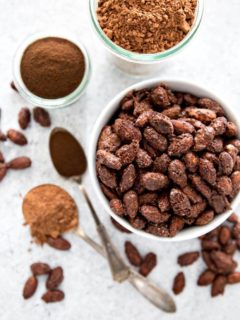 Mocha Roasted Almonds are an incredibly easy snack to make that will help you satisfy your sweet tooth without ransacking your healthy snacking goals.