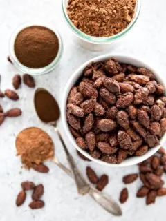 Mocha Roasted Almonds are an incredibly easy snack to make that will help you satisfy your sweet tooth without ransacking your healthy snacking goals.