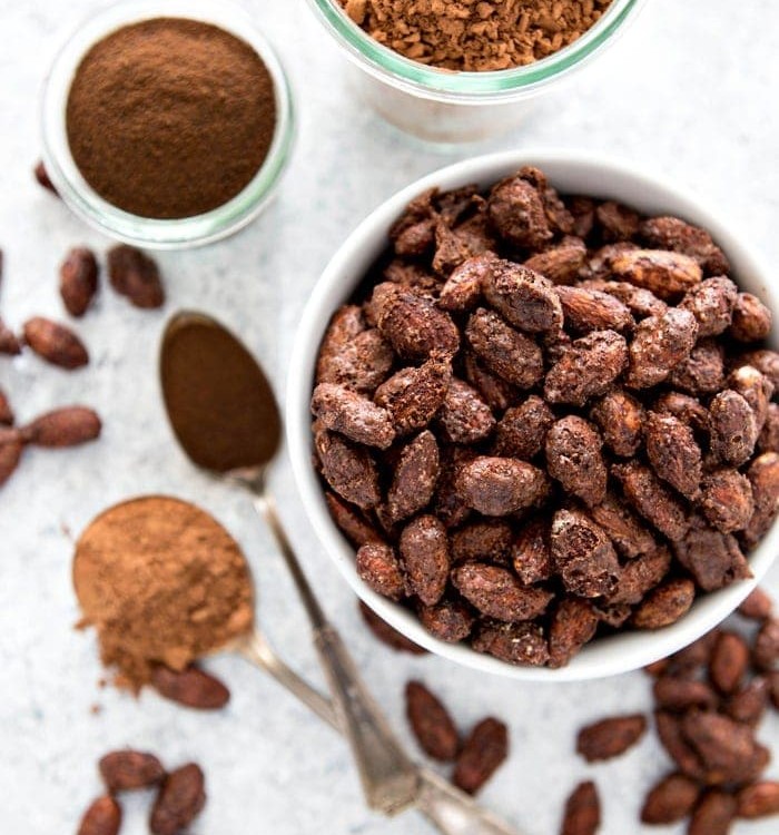 Mocha Roasted Almonds are an incredibly easy snack to make that will help you satisfy your sweet tooth without ransacking your healthy snacking goals.
