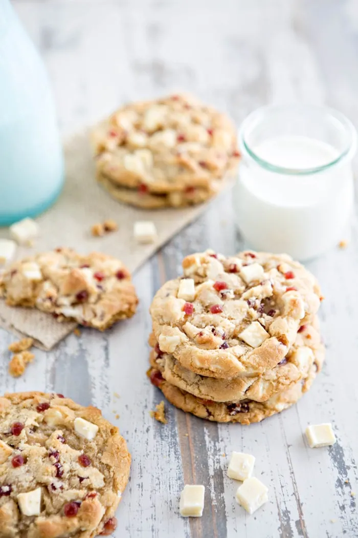 White Chocolate Raspberry Cheesecake Cookies - Subway Raspberry Cheesecake Cookie Copy Cat recipe