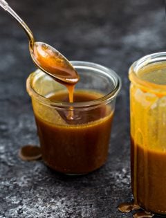 Pumpkin Spice Salted Caramel Sauce with Real Pumpkin recipe and 8 ways to use homemade caramel sauce