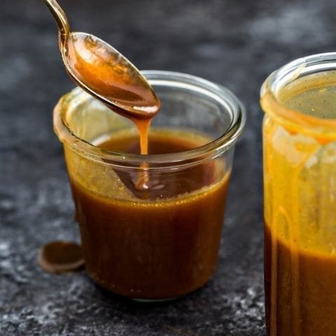 Pumpkin Spice Salted Caramel Sauce with Real Pumpkin recipe and 8 ways to use homemade caramel sauce