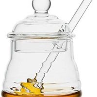 Glass Honey Jar with Dipper