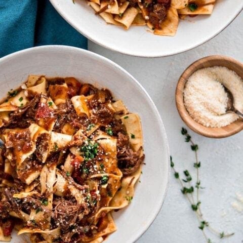Instant Pot Italian Beef Ragu with Pappardelle