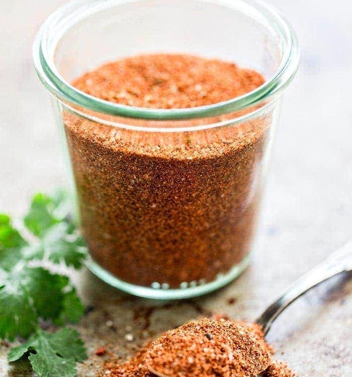 Jar of Spices with spoon