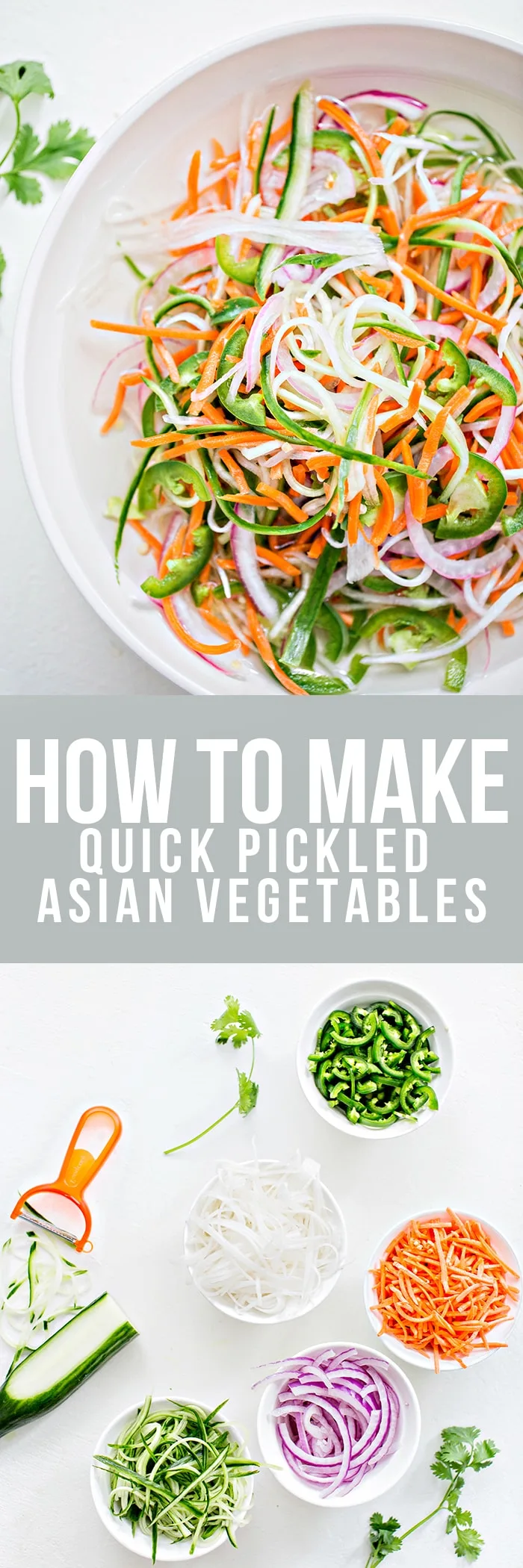 HOW TO MAKE quick pickled asian vegetables recipe Good Life Eats