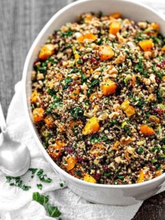 bowl of gluten free stuffing