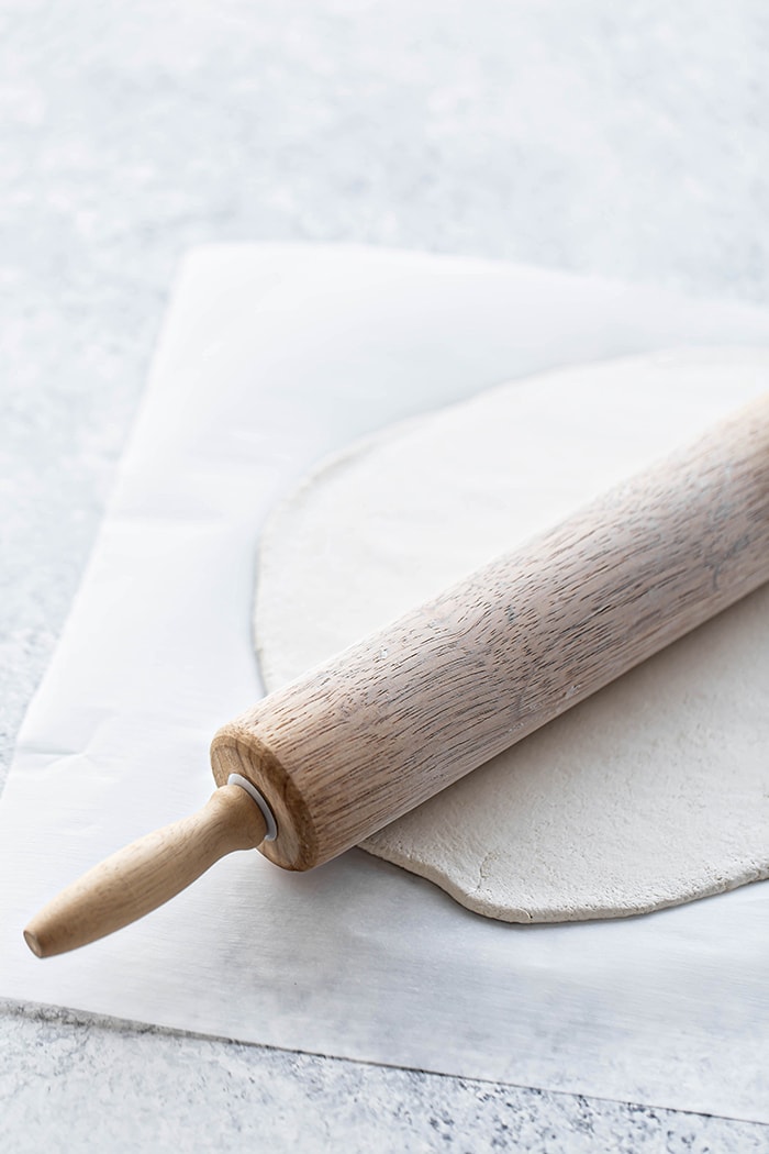 rolling pin and salt dough