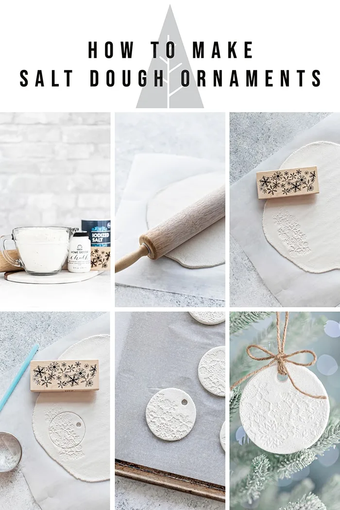 step by step images to make salt dough ornament