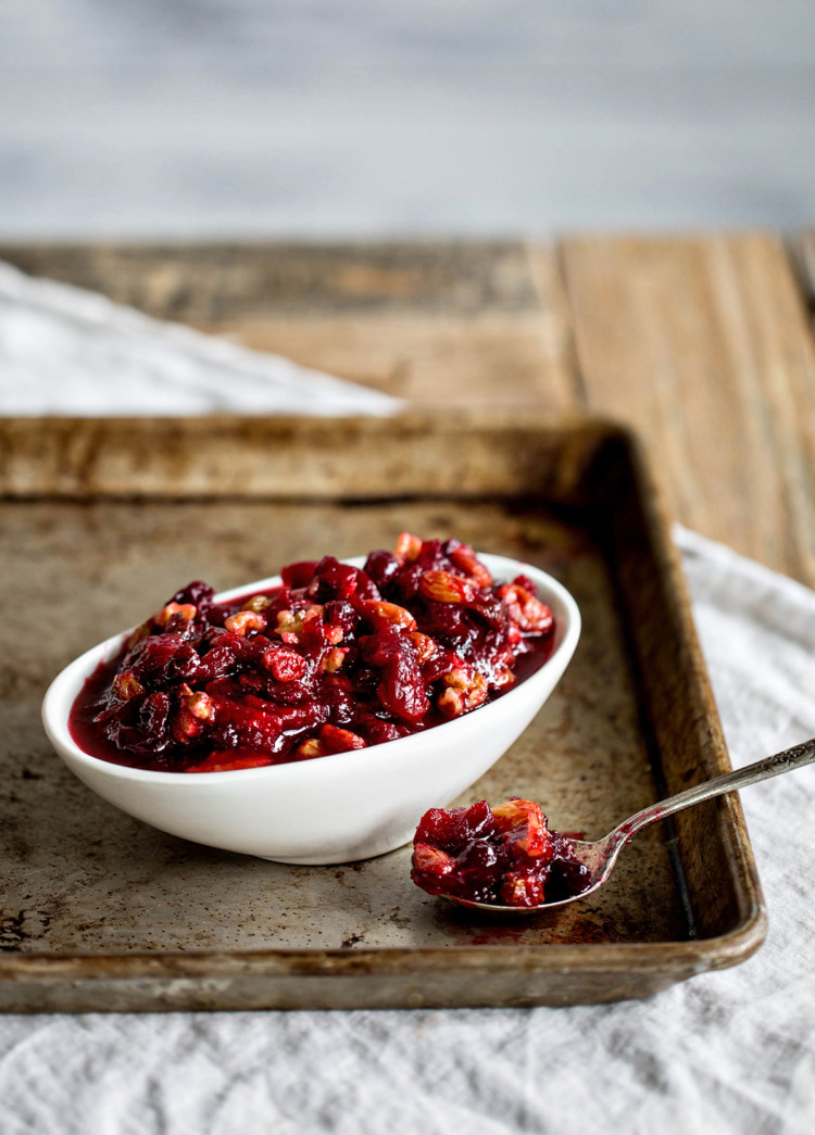 This Cranberry Orange Walnut Relish is so easy to make and will definitely become a staple at your Thanksgiving table.