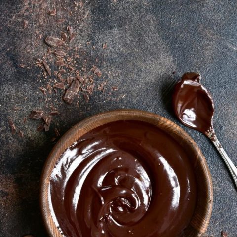 ganache in a bowl