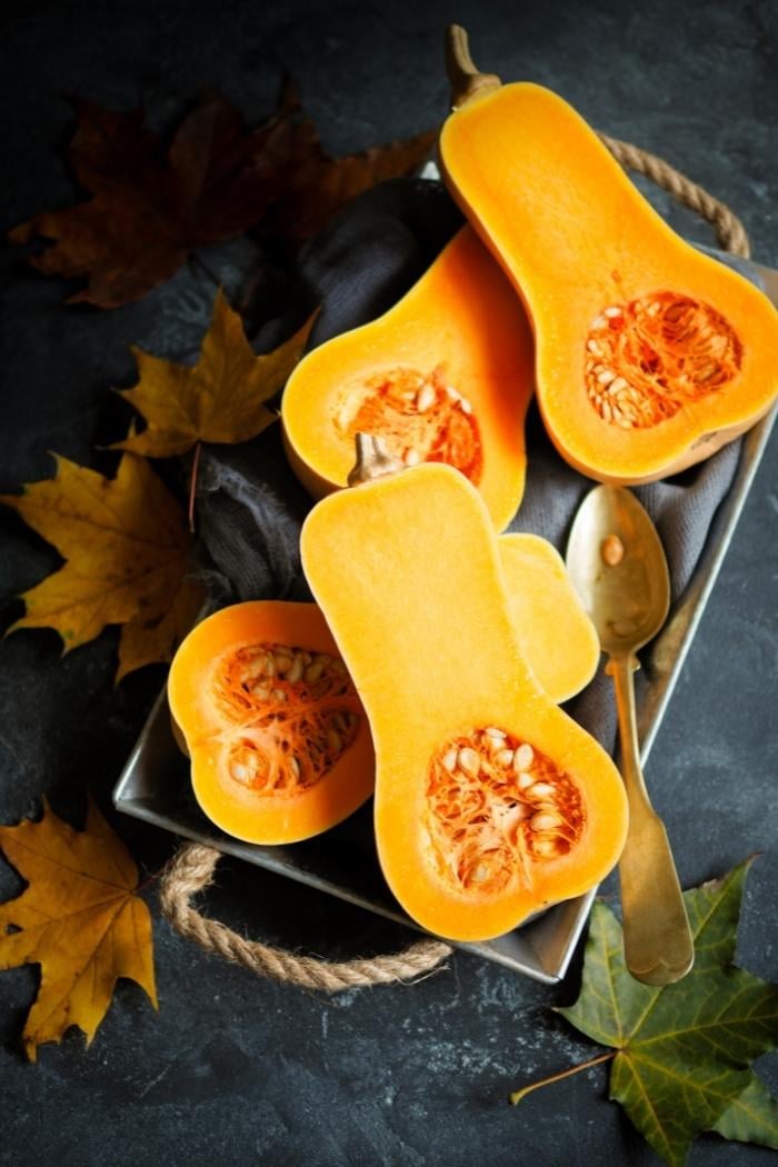 cut butternut squash 