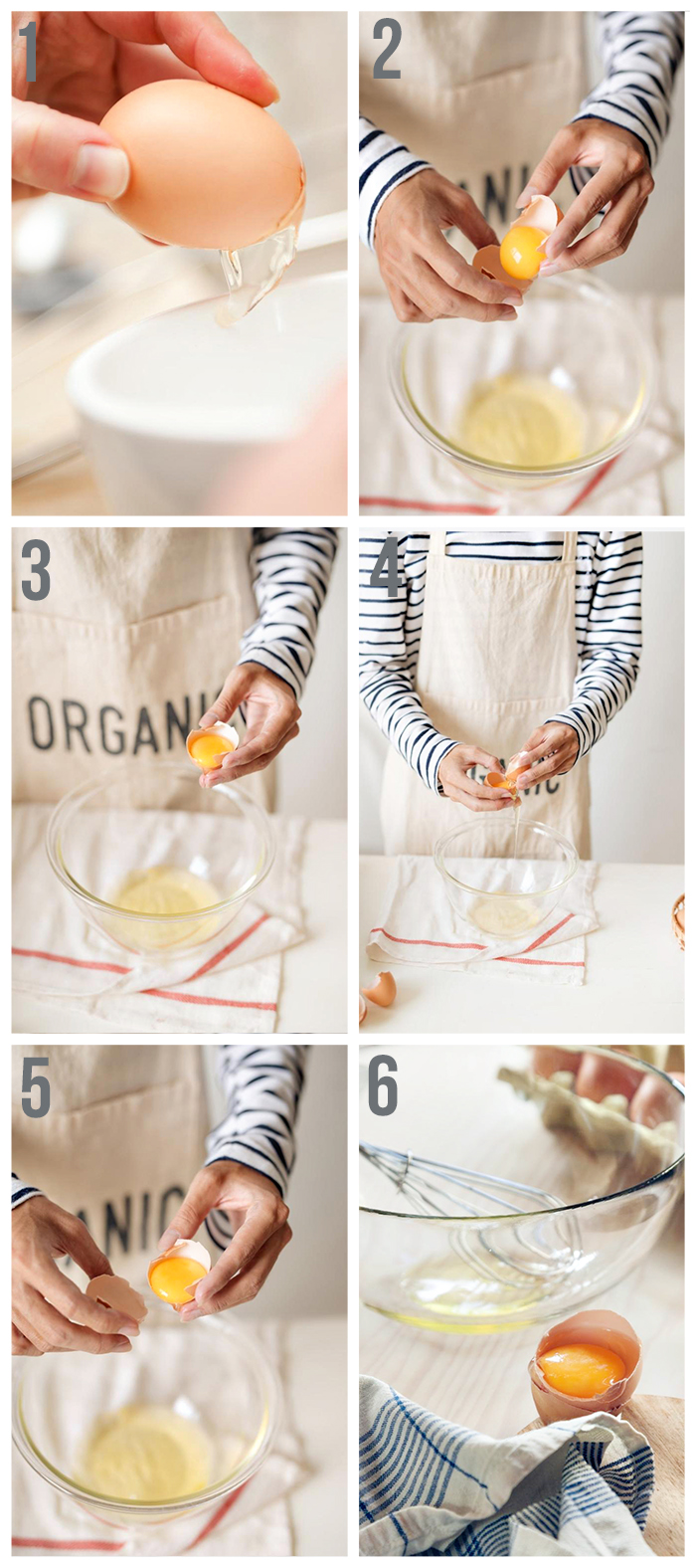 step by step photos of separating eggs