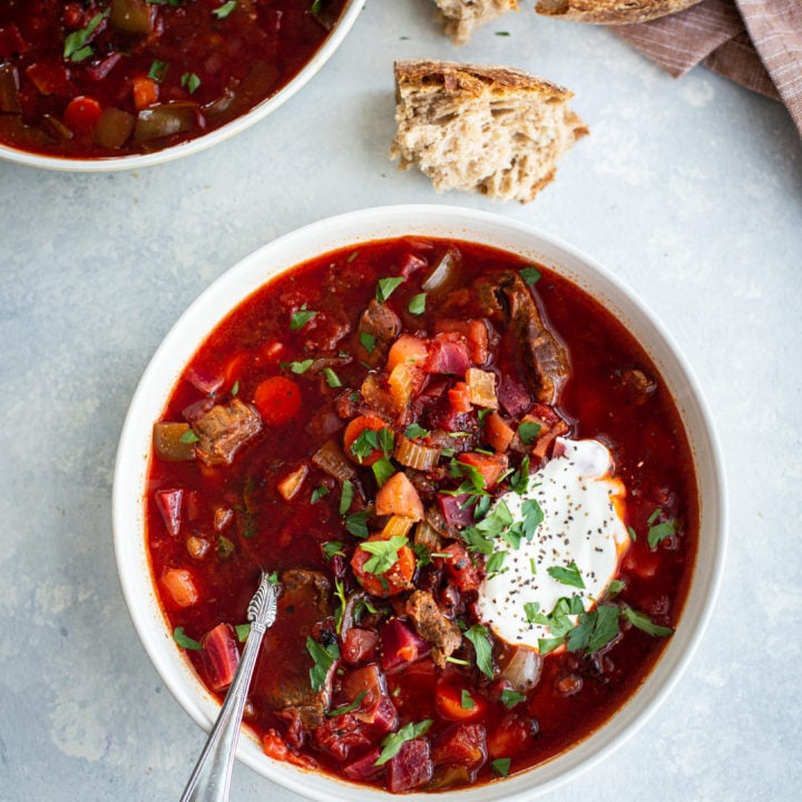 Easy Beef Borscht (Russian Beet Soup) Good Life Eats