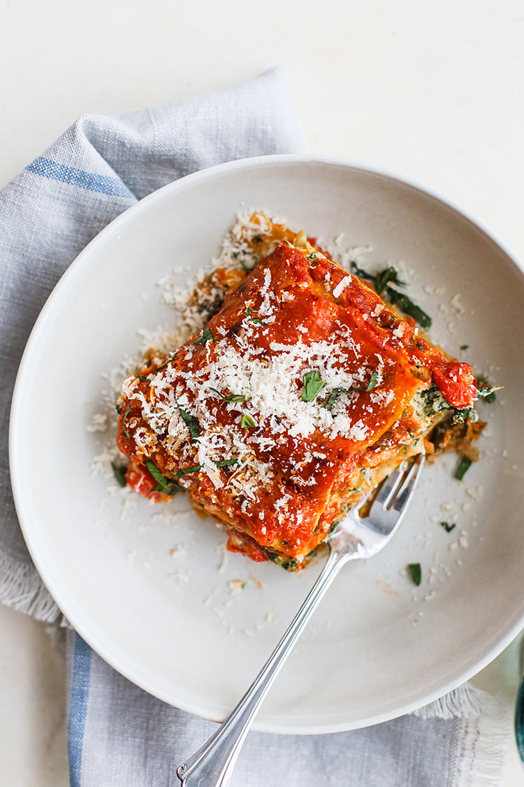 Vegetarian Spinach Mushroom Lasagna: Crowd-Pleasing Dinner! | Good Life ...