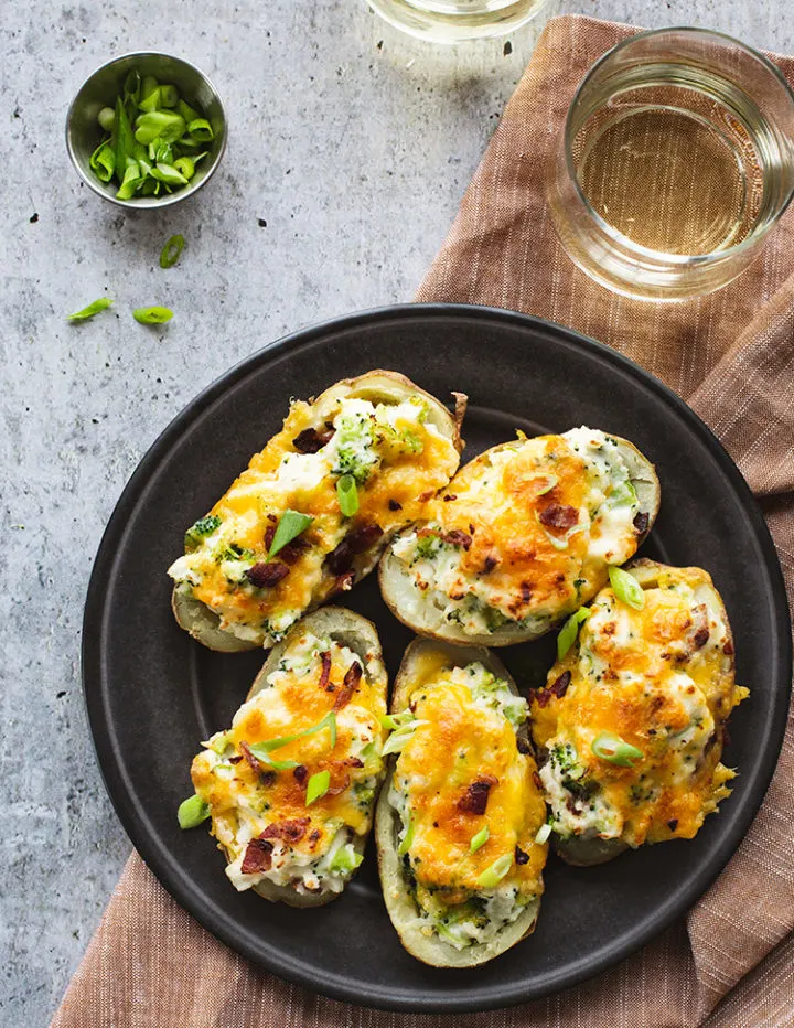 Broccoli Cheese Loaded Twiced Baked Potatoes