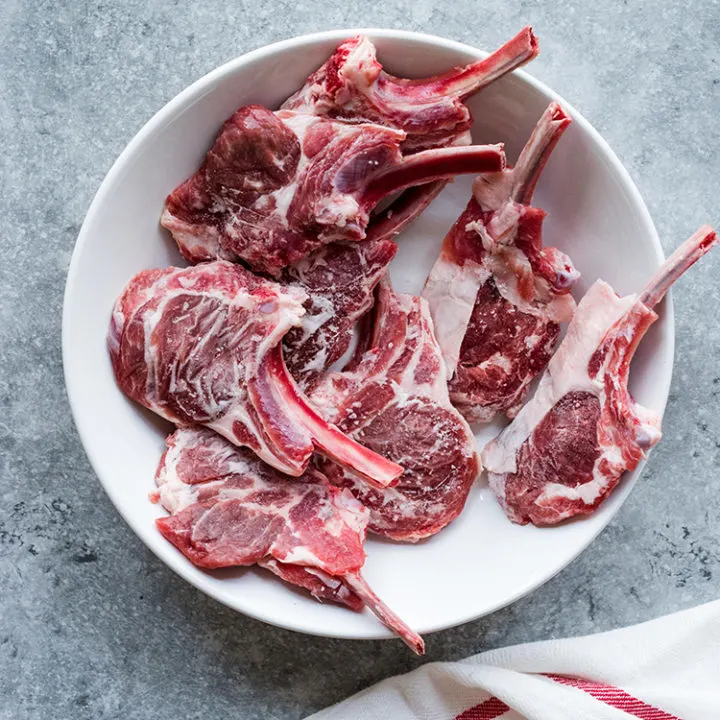 photo of meat defrosting in a bowl