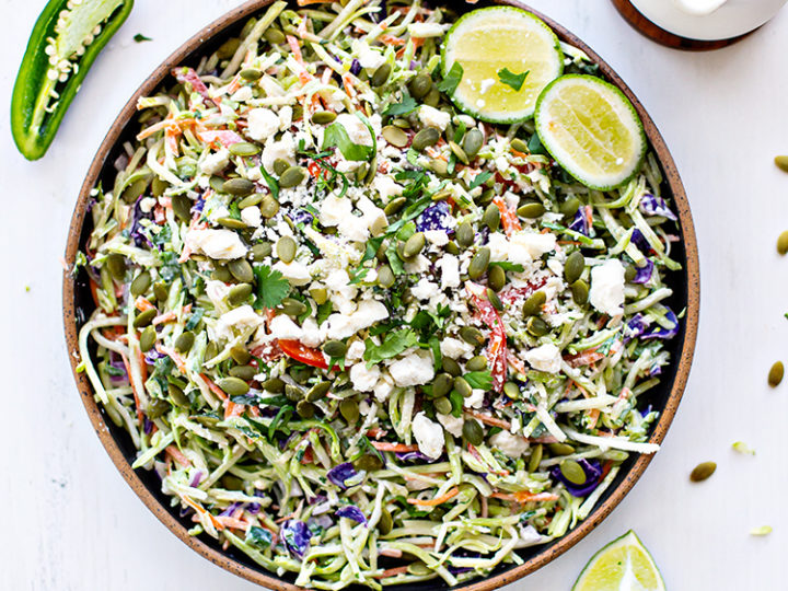 broccoli slaw salad dressing Classic Coleslaw with Buttermilk Cilantro Lime Broccoli Slaw Recipe