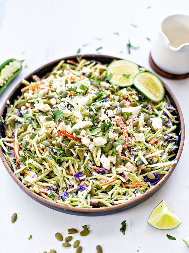 Cilantro Lime Broccoli Slaw: Perfect Side Cinco de Mayo Side!