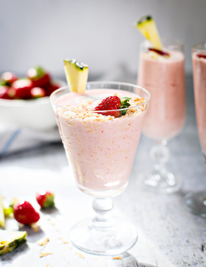 photo of Strawberry Pineapple Smoothie in a glass