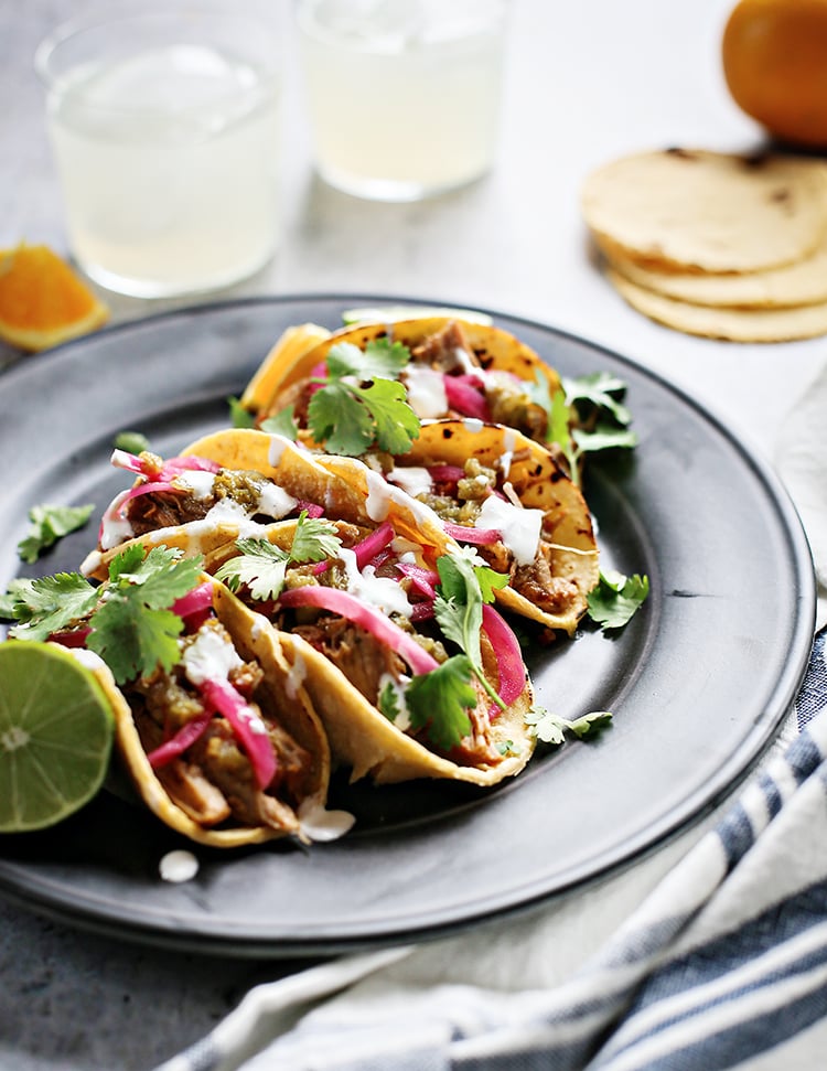Shredded Pork Tacos (Slow Cooker or IP) Good Life Eats