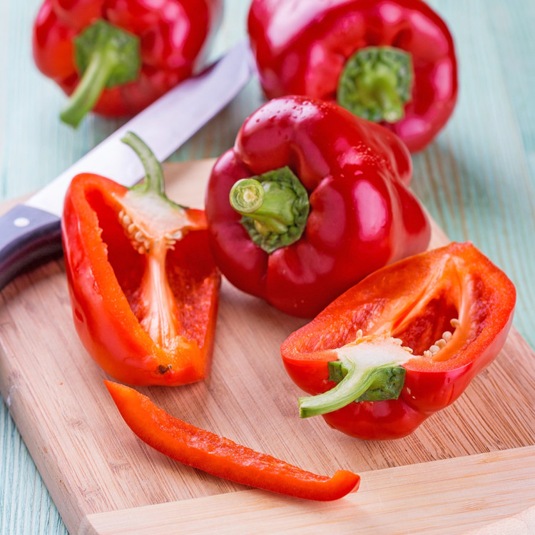 photo of cut bell peppers for a how to freeze bell peppers tutorial