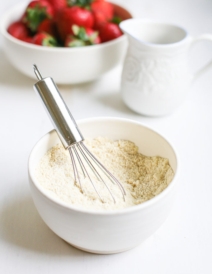 photo of ingredients to make strawberry galette