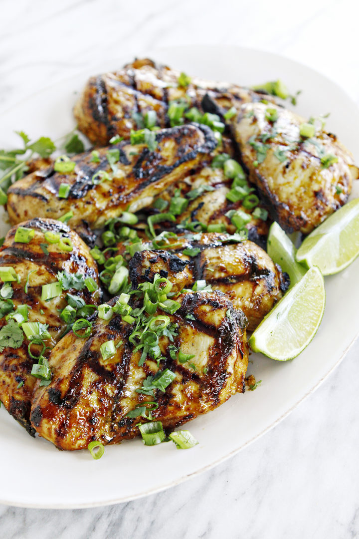 photo of marinated cilantro lime chicken for tacos