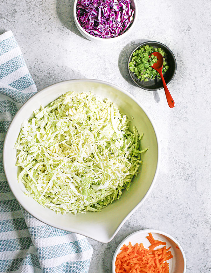 ingredients to make jalapeño coleslaw 