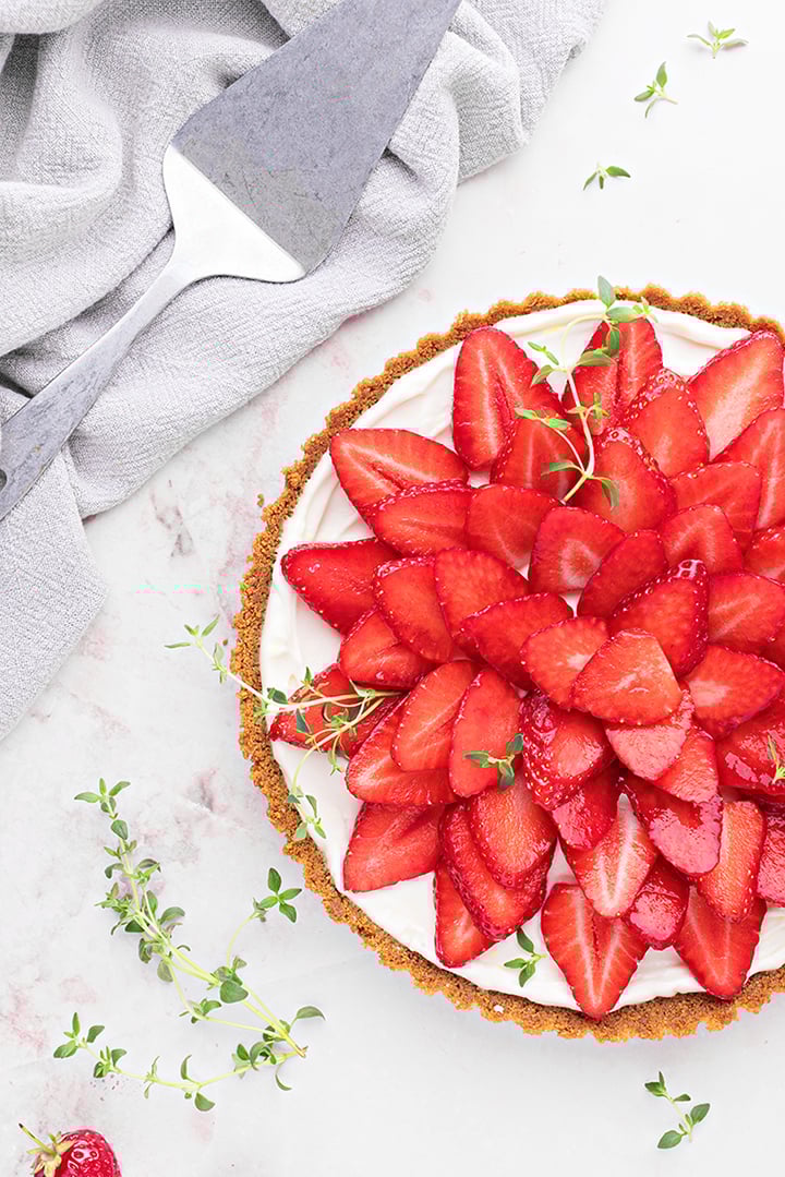 NoBakeStrawberryLemonTartStrawberryLemonDessert Good Life Eats