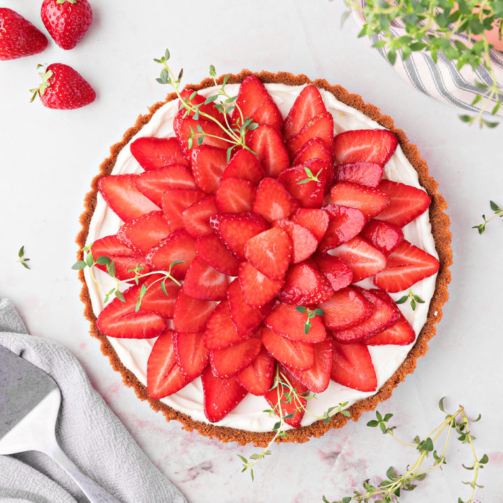 No-Bake Strawberry Lemon Tart