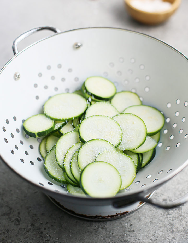 photo of zucchini for a zucchini recipe (zucchini frittata)