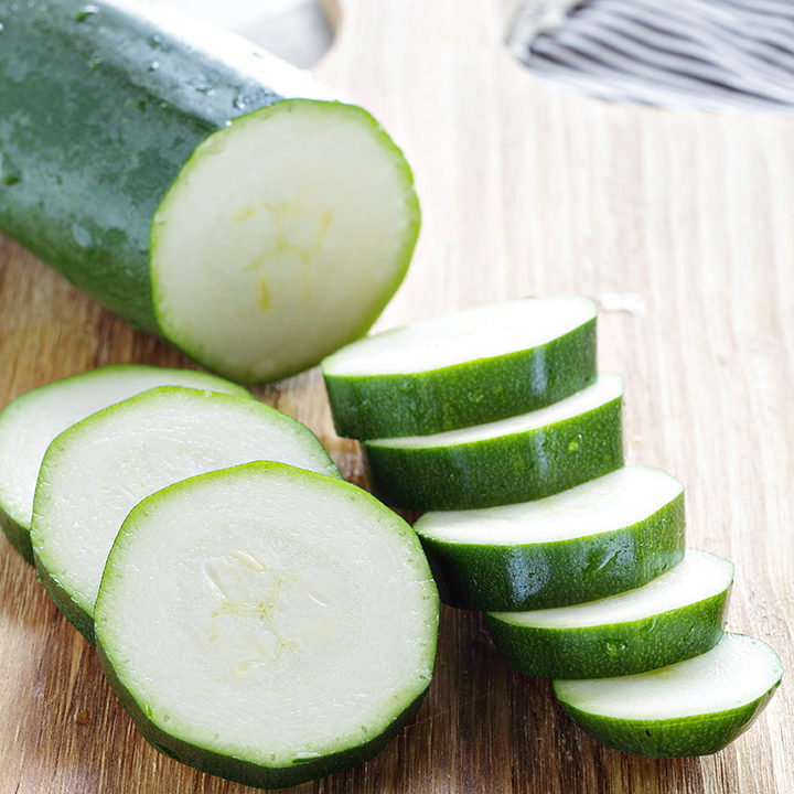 photo of sliced zucchini