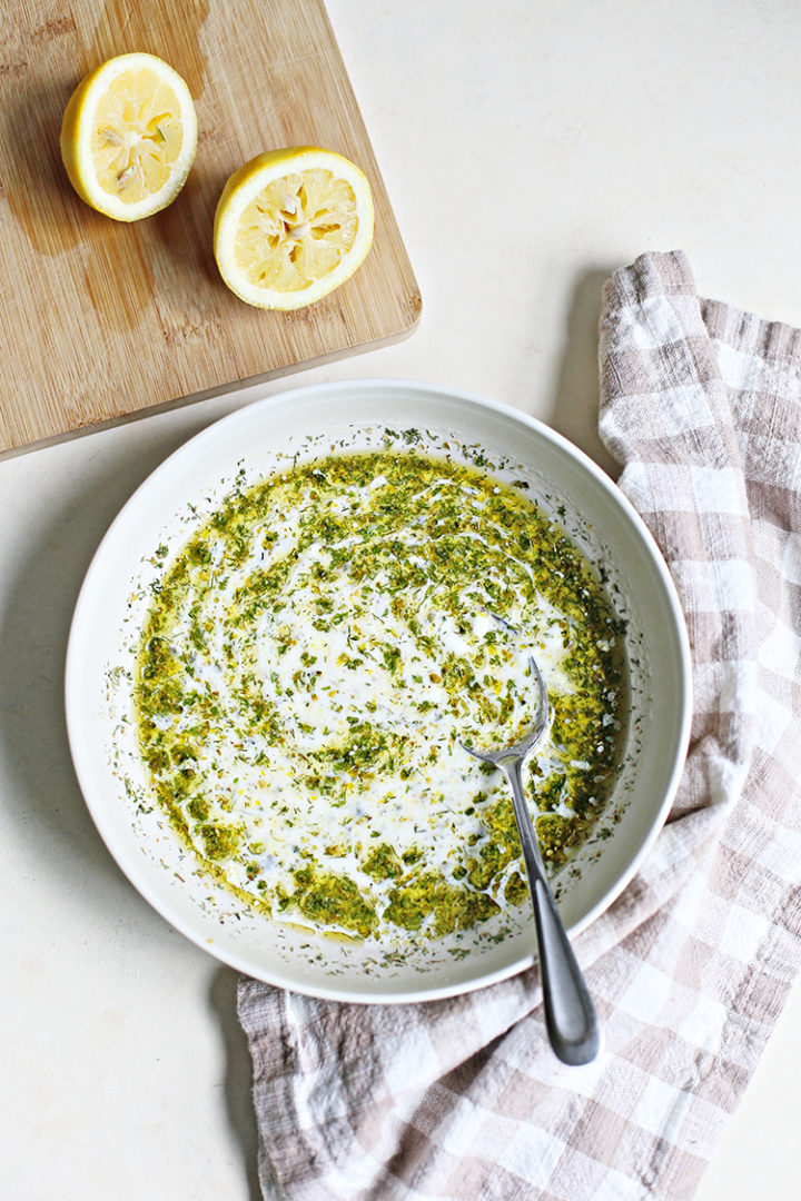 photo showing how to make a Greek marinade for chicken